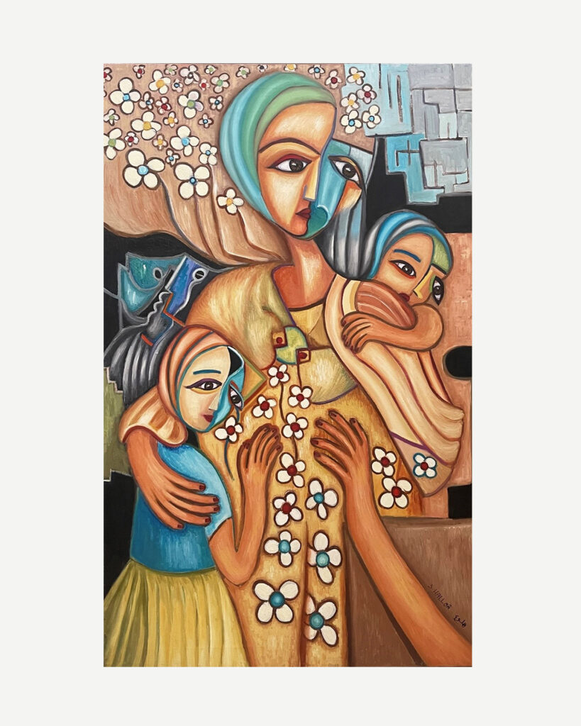 The Young Mother / expressive art by Essediya Halloâ